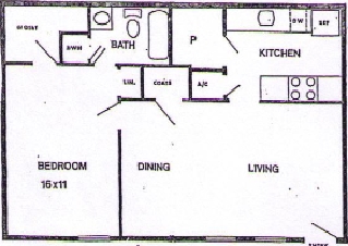 1BR/1BA - Woodvale Place Apartments