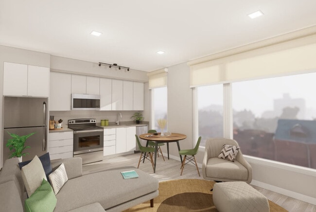 Image showcasing Brewster Homes Apartments for Rent with High Ceilings - Detroit, MI ...