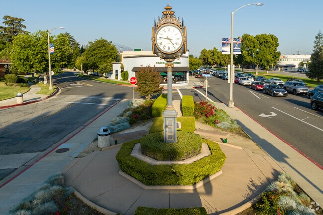 San Marino's clock tower stands off Huntington Drive near City Hall.