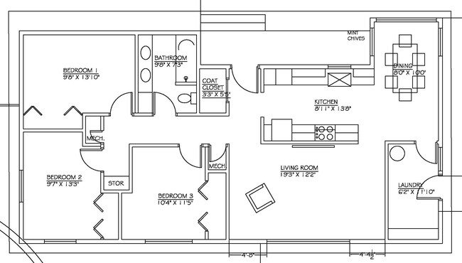 Home floorplan - 2213 W 2550 S