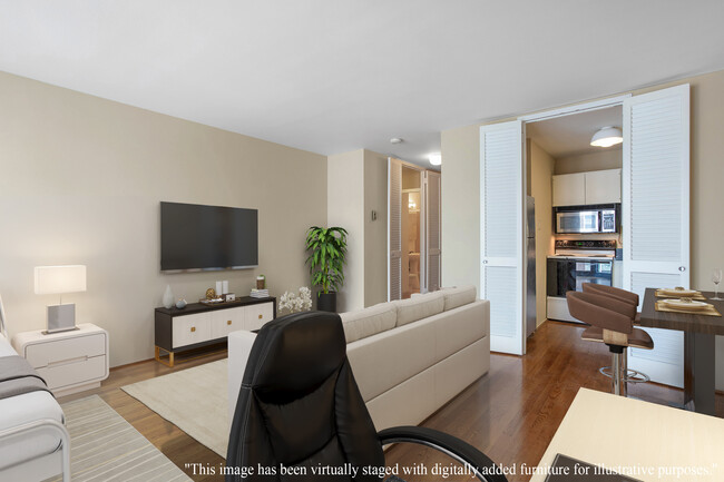 Living Room--Virtually Staged - 21 W Goethe St