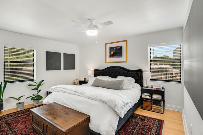 Large primary bedroom with tons of natural light! - 96 Ardmore Pl NW