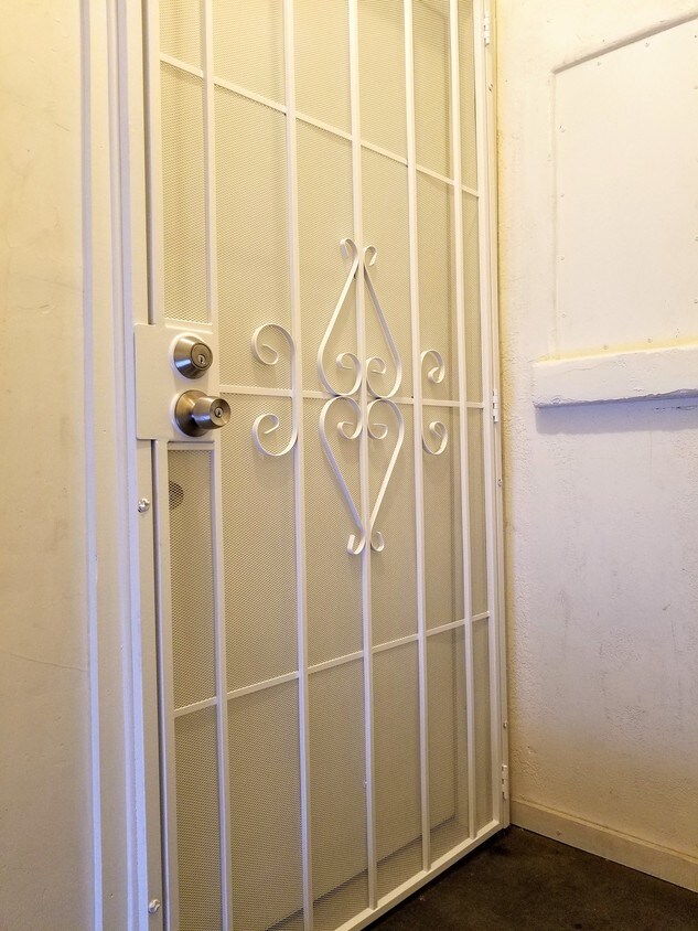Security gate - 4110 2nd Ave