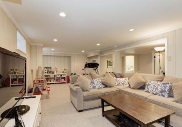 finished lower level with egress, laundry, extra fridge and laundry - 2825 Northampton St NW