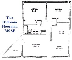 2BR/1BA - Arlington Palms