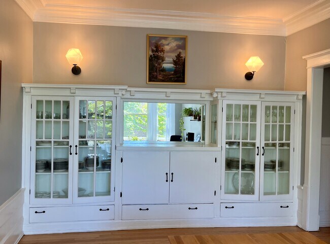 Original buffet restored in white. - 5142 S Greenwood Ave