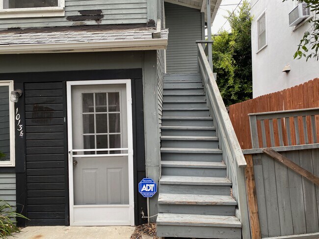 Stair way to upstairs entrance - 1013 N Gardner St