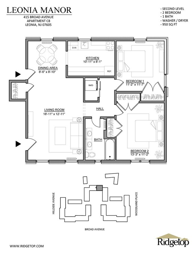 Foto del interior - Leonia Manor: In-Unit Washer & Dryer, Heat...