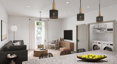 Kitchen to Living Room View - Woods at Forest Crossing