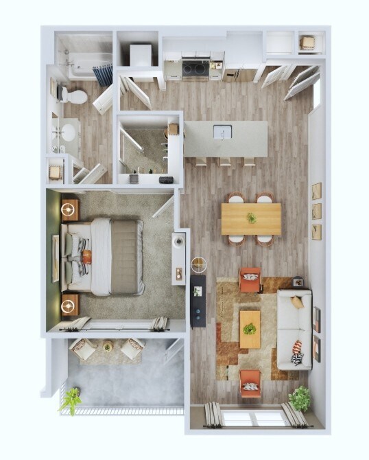 Plano de planta - Postmaster Flats
