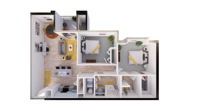 2 habitaciones c/comedor - Oakwood Landings