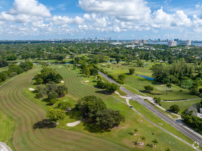 The Miami Shores Country Club has an 18-hole golf course.