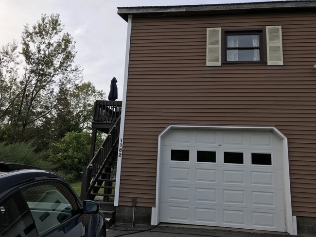 Garage w remote opener: private entry - 1182 Middle Rd
