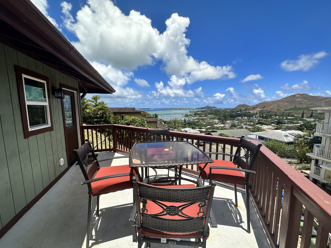 Patio looking out onto Kaneohe Bay - 44-104 Puuohalai Pl