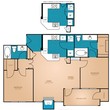 2 Bedroom, 2 Bathroom