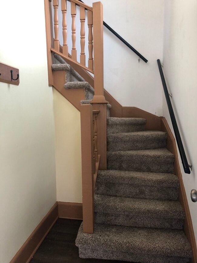 Stairs into unit - 91 Forest Ave