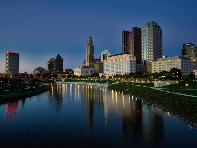 The Scioto River in Downtown Columbus