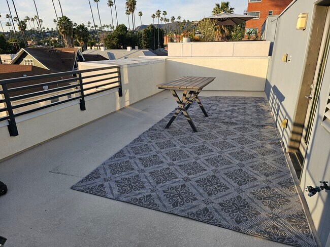 Roof Deck Table & Deck Mat - 5641 Observation Ln