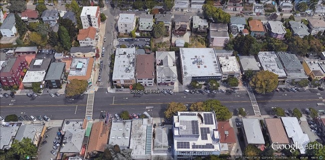 Aerial - 3650-3654 Grand Ave
