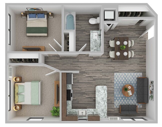 Plano de planta - Mast Apartments I & II