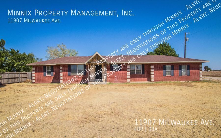 11907 Milwaukee Ave. House Rental in Lubbock, TX