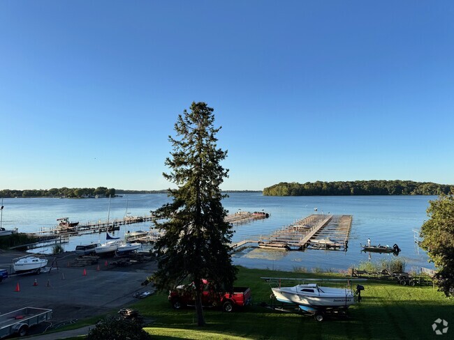 Lake View from Apartment 3 Balcony - 32 E Lake St