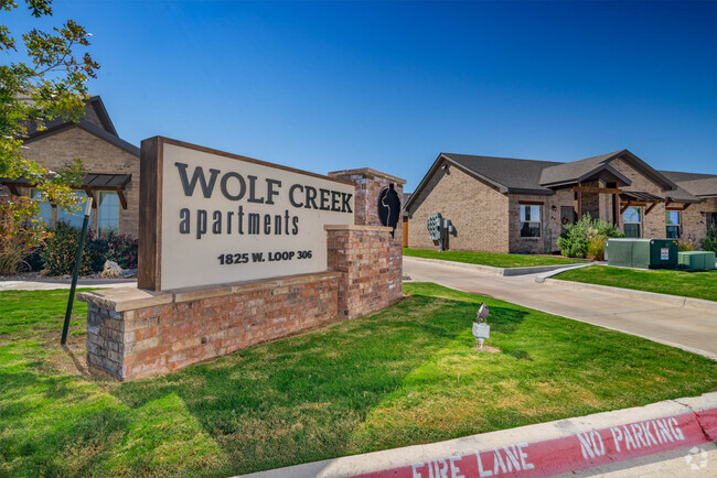 Letrero tipo monumento - Wolf Creek Apartments