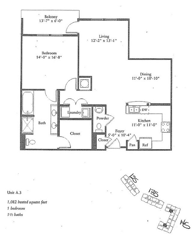 Plano de planta - 145 Pier View St