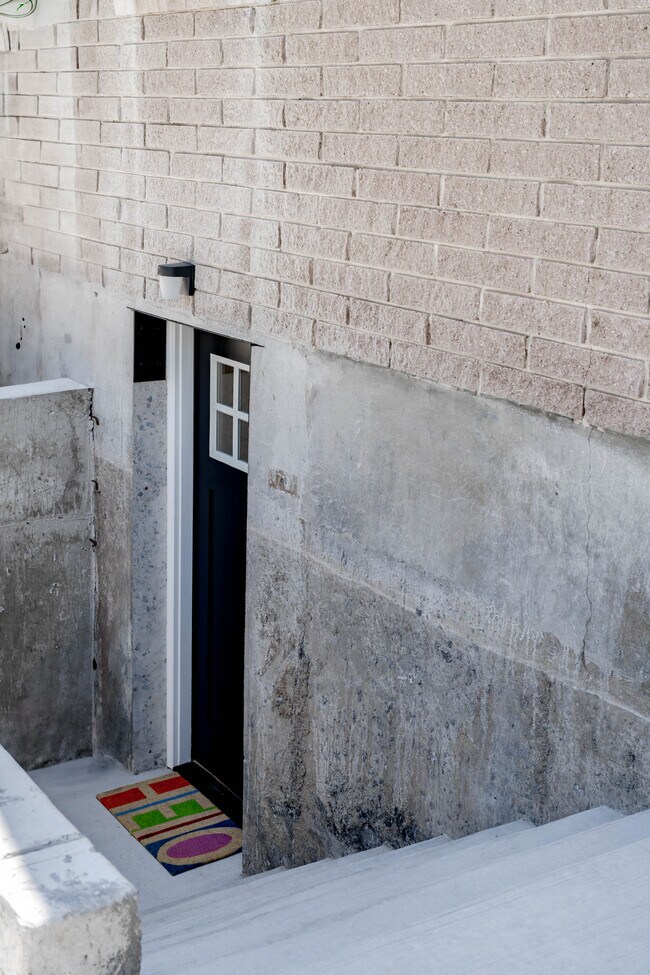 Basement apartment entry - 140 N 700 E