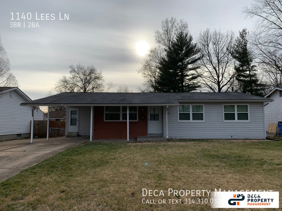 3 Bedroom House House Rental in Florissant, MO