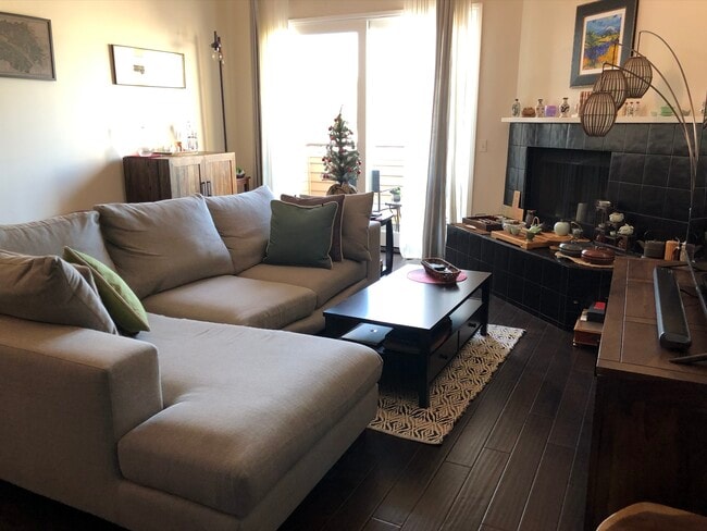 Living Room with Fireplace - 1808 Manning Ave