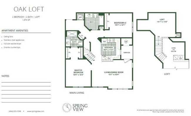 Interior Photo - Spring View