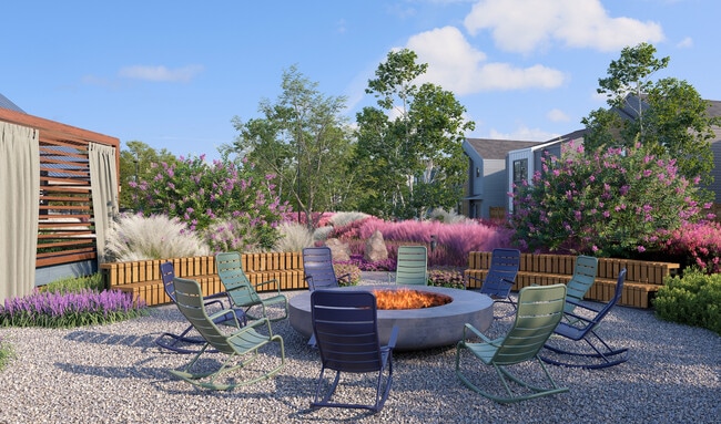 Oxenfree West Oak firepit and seating. - Oxenfree West Oak
