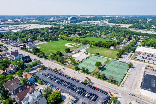 Merrill Park is named after the large green space at its center.