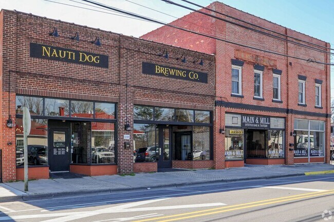 Restaurants and breweries can be found in Downtown Winterville.