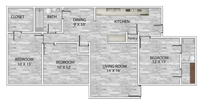 Interior Photo - Albion Apartments