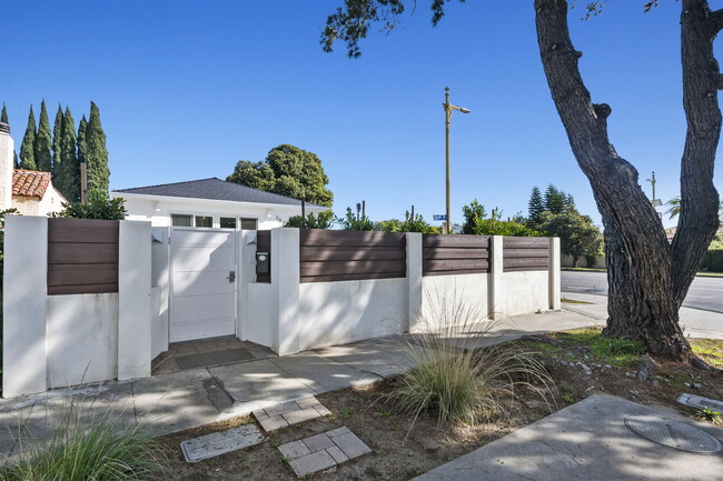 Street view of the security gate entrance - 2152 Parnell Ave