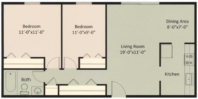 2 habitaciones - Parma Park East & West - Seniors 55+