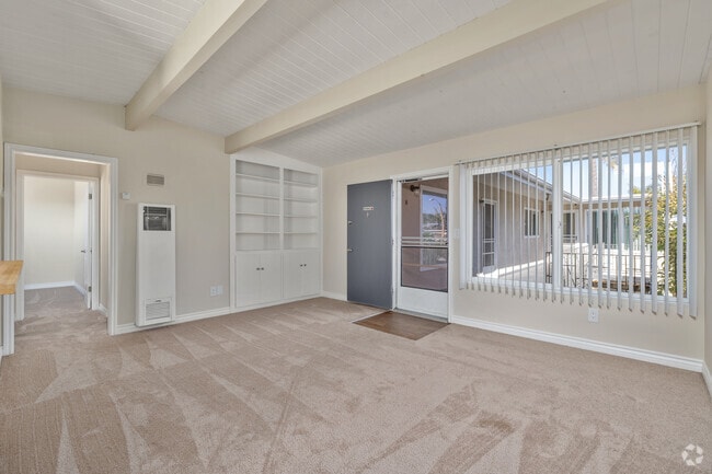 2BR, 1BA - 800SF - Living Room - Sea Breeze Garden Apartments