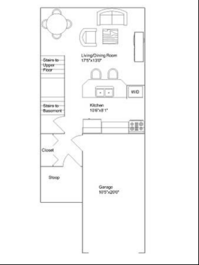 Main Floor Layout - 1110 Erin St