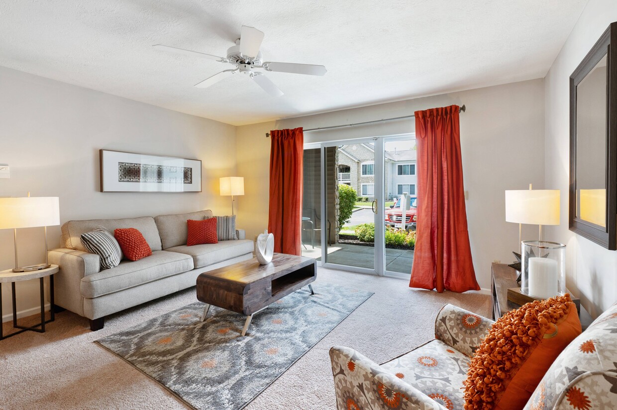 Spacious Living Room View - Bennington Pond Apartments