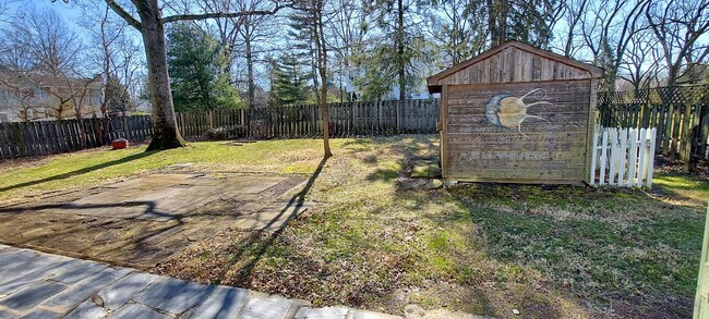 Back Yard with shed - 425 Ellerslie Ave