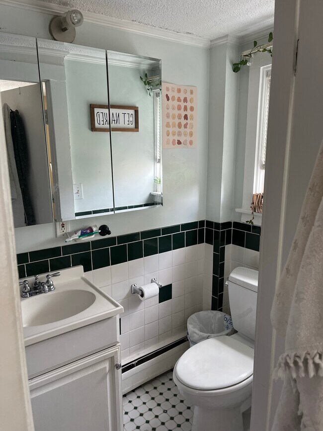 Bathroom w/ tub and shower - 14 Bourne St