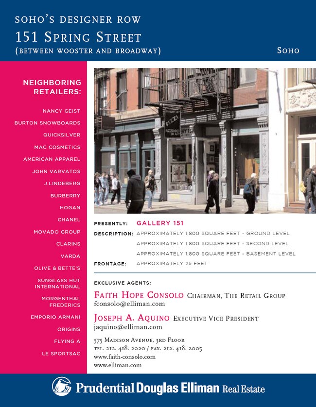 Marketing Flyer-Page 1 - 151 Spring St