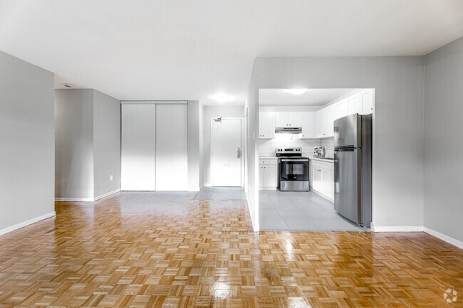 3BR, 1.5BA - 1,076SF - Kitchen/Living Room - Fifeshire Towers