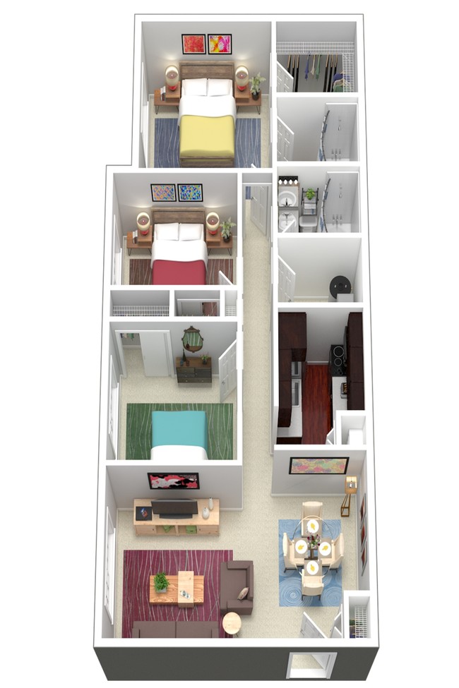 3 Bedroom Floor Plan - New Meridian Estates