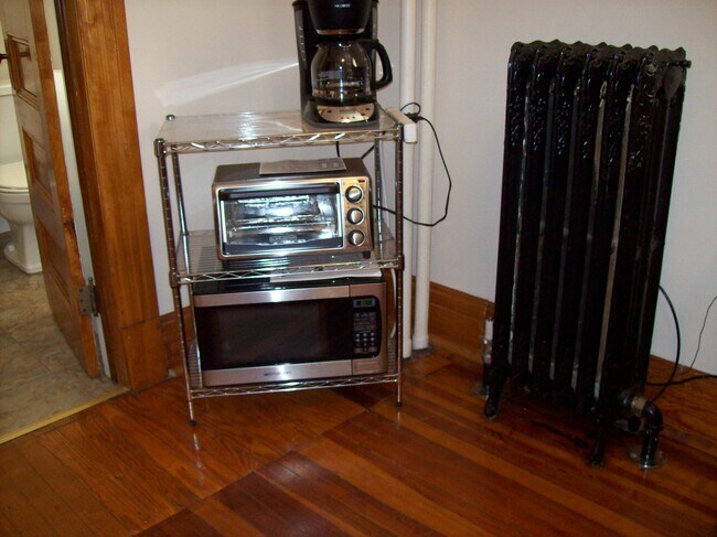 furnished studio appliance cart - 226 Jay St