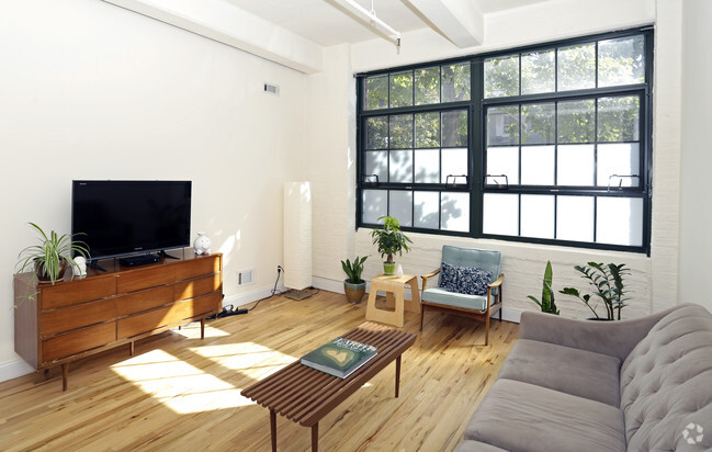 Apt 1 Interior - Living Room - Silk Mill Lofts