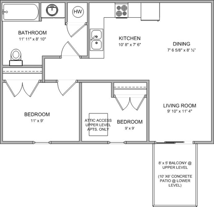 2BR/1BA - Maryville Meadows