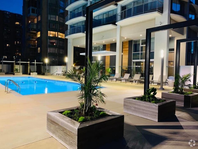 Night by the Pool - Prospect Tower